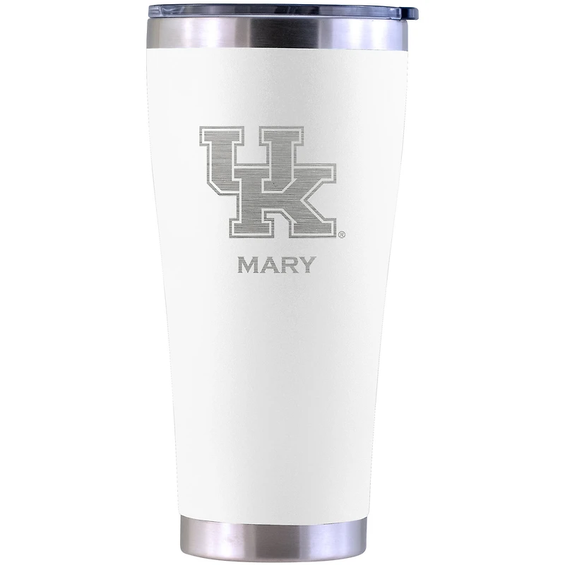 Kentucky Wildcats Personalized 30oz. Laser Etched White Tumbler