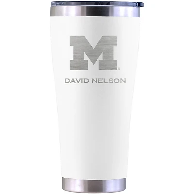 Michigan Wolverines Personalized 30oz. Laser Etched Tumbler