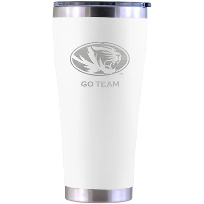Missouri Tigers Personalized 30oz. Laser Etched White Tumbler