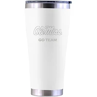Ole Miss Rebels Personalized 30oz. Laser Etched White Tumbler