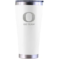 Oregon Ducks Personalized 30oz. Laser Etched White Tumbler