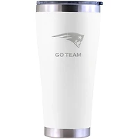 New England Patriots Personalized 30oz. Laser Etched White Tumbler