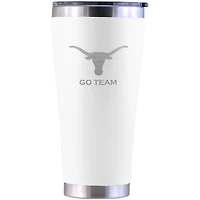 Texas Longhorns Personalized 30oz. Laser Etched White Tumbler