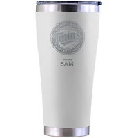 Minnesota Twins Personalized 30oz. Laser Etched White Tumbler