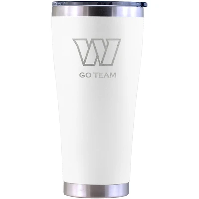 Washington Commanders Personalized 30oz. Laser Etched White Tumbler