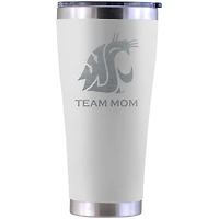Washington State Cougars Personalized 30oz. Laser Etched White Tumbler