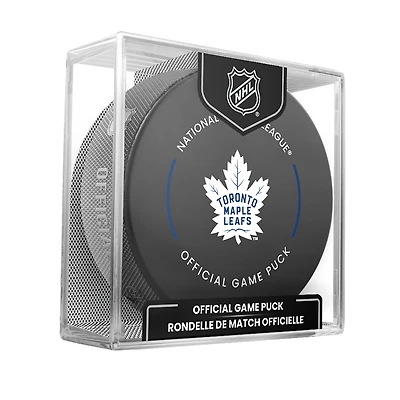 Inglasco Toronto Maple Leafs 2022-23 Season Official Game Puck