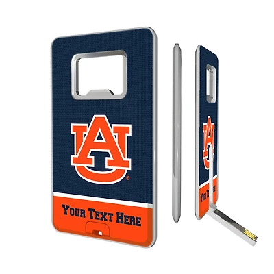 Auburn Tigers Personalized Credit Card USB Drive & Bottle Opener