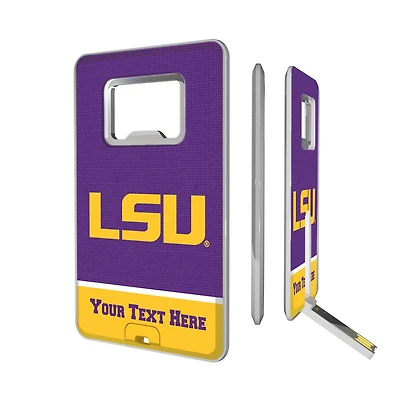 LSU Tigers Personalized Credit Card USB Drive & Bottle Opener