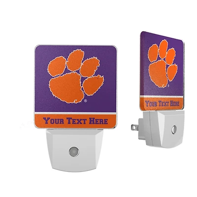 Clemson Tigers Personalized 2-Piece Nightlight Set