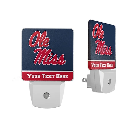 Ole Miss Rebels Personalized 2-Piece Nightlight Set