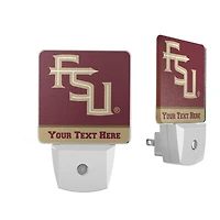 Florida State Seminoles Alternate Logo Personalized 2-Piece Nightlight Set
