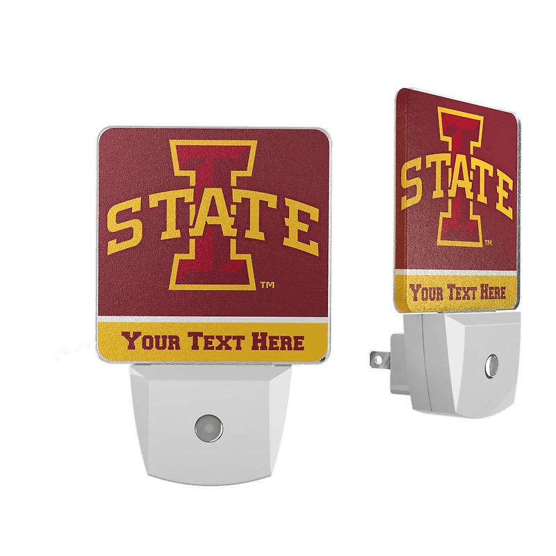 Iowa State Cyclones Personalized 2-Piece Nightlight Set