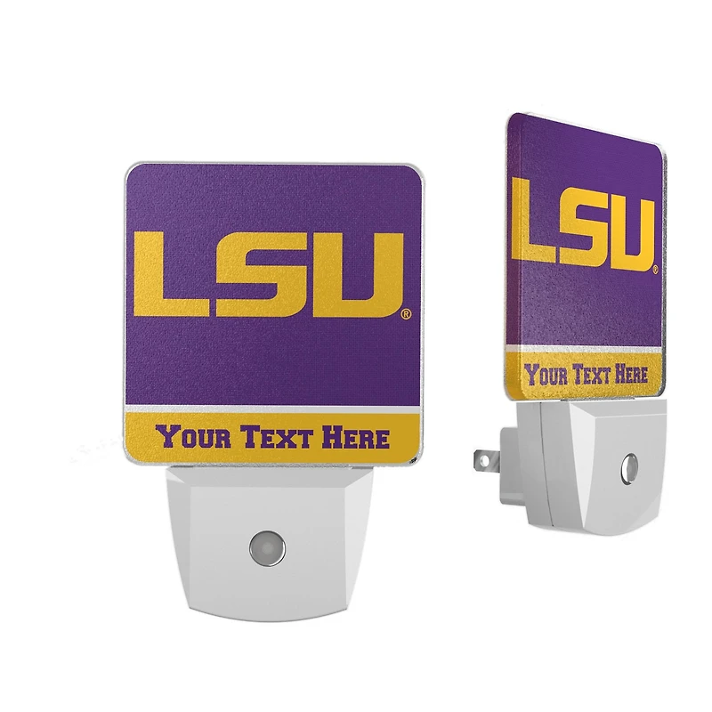 LSU Tigers Personalized 2-Piece Nightlight Set