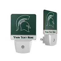 Michigan State Spartans Personalized 2-Piece Nightlight Set