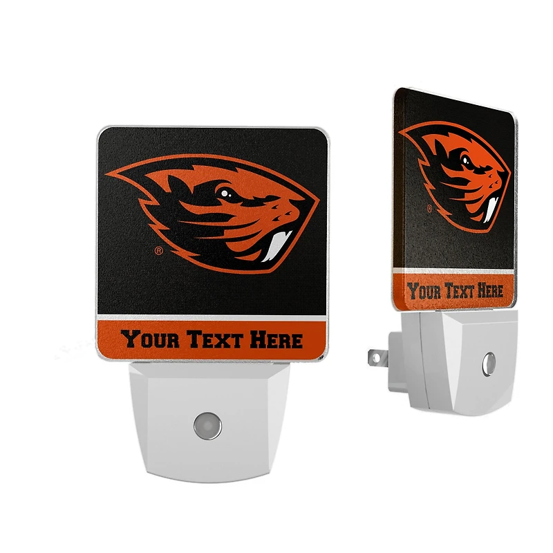 Oregon State Beavers Personalized 2-Piece Nightlight Set