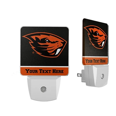 Oregon State Beavers Personalized 2-Piece Nightlight Set