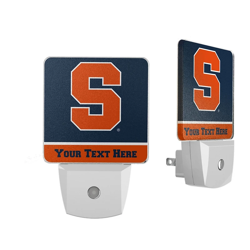 Syracuse Orange Personalized 2-Piece Nightlight Set