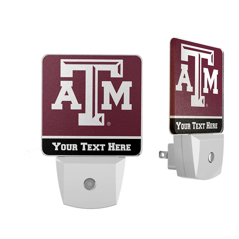 Texas A&M Aggies Personalized 2-Piece Nightlight Set