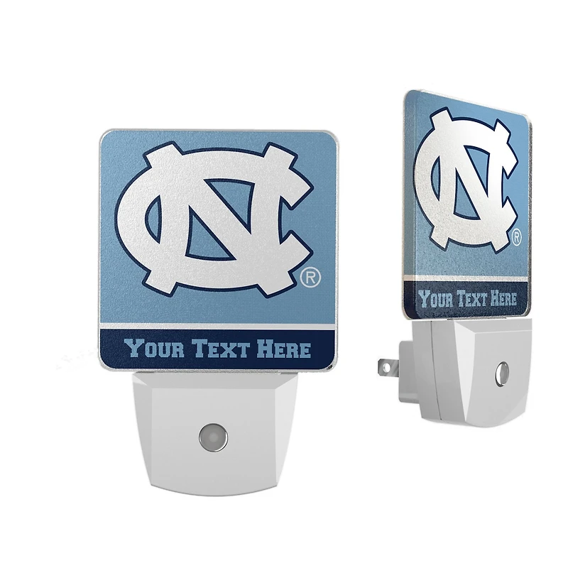 North Carolina Tar Heels Personalized 2-Piece Nightlight Set
