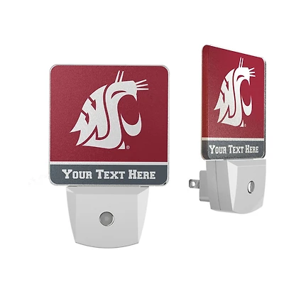 Washington State Cougars Personalized 2-Piece Nightlight Set