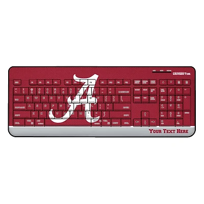 Alabama Crimson Tide Primary Logo Personalized Wireless Keyboard