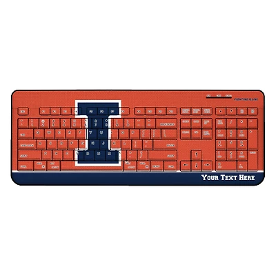 Illinois Fighting Illini Personalized Wireless Keyboard