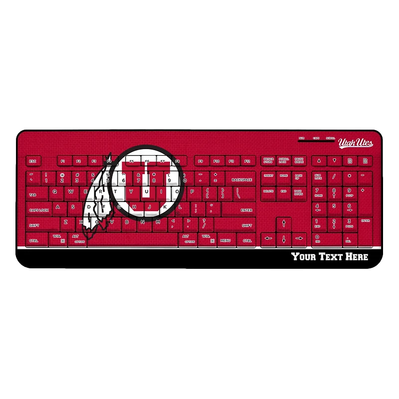 Utah Utes Personalized Wireless Keyboard