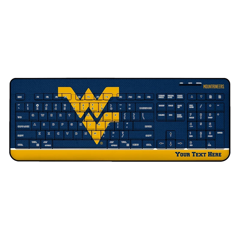 West Virginia Mountaineers Personalized Wireless Keyboard