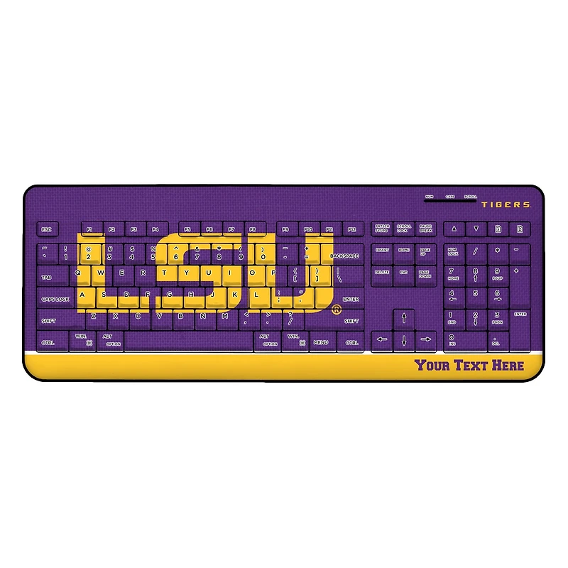 LSU Tigers Personalized Wireless Keyboard