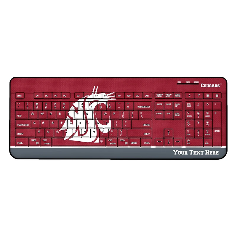 Washington State Cougars Personalized Wireless Keyboard