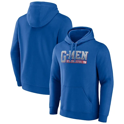 Men's Royal New York Giants Hometown Collection Prevent Pullover Hoodie