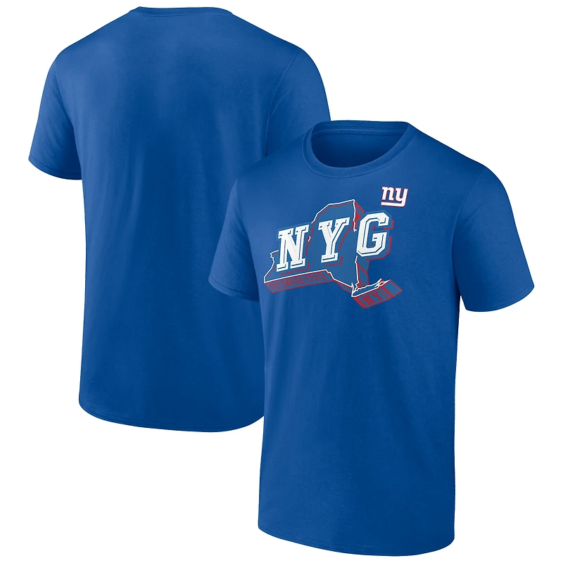 Men's Royal New York Giants Hometown Collection Prime Time T-Shirt