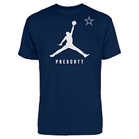 Men's Jordan Brand Dak Prescott Navy Dallas Cowboys Graphic T-Shirt