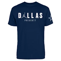 Men's Jordan Brand Dak Prescott Navy Dallas Cowboys Graphic Team T-Shirt