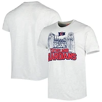 Men's Homage Ash Cleveland Guardians Team Hyper Local Tri-Blend T-Shirt