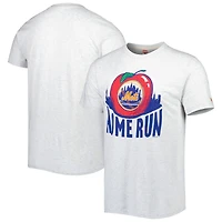 Men's Homage Gray New York Mets Hyper Local Tri-Blend T-Shirt