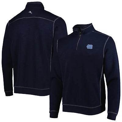 Men's Tommy Bahama Carolina Blue North Carolina Tar Heels Sport Tobago Bay Tri-Blend Mock Neck Half-Zip Jacket