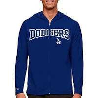 Men's Antigua Royal Los Angeles Dodgers Wordmark Legacy Full-Zip Hoodie