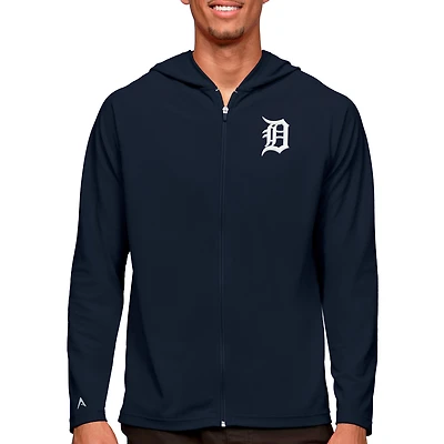Men's Antigua Navy Detroit Tigers Legacy Full-Zip Hoodie