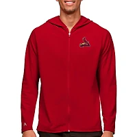 Men's Antigua Red St. Louis Cardinals Legacy Full-Zip Hoodie