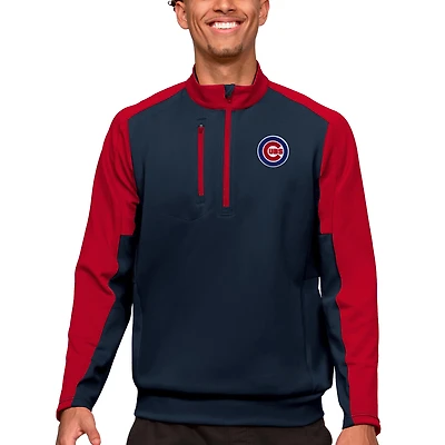 Men's Antigua Navy Chicago Cubs Team Quarter-Zip Pullover Top