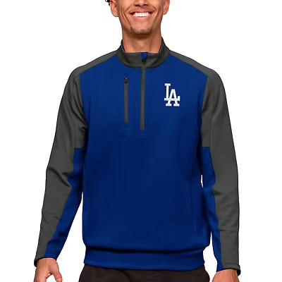 Men's Antigua Royal Los Angeles Dodgers Team Quarter-Zip Pullover Top