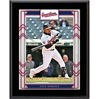 Jose Ramirez Cleveland Guardians Framed 10.5" x 13" Sublimated Player Plaque
