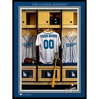 Los Angeles Dodgers 12'' x 16'' Personalized Team Jersey Print