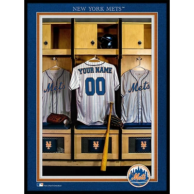 New York Mets 12'' x 16'' Personalized Team Jersey Print