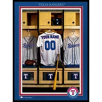 Texas Rangers 12'' x 16'' Personalized Team Jersey Print