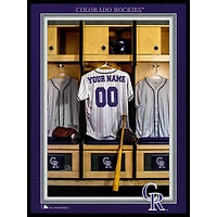 Colorado Rockies 12'' x 16'' Personalized Team Jersey Print