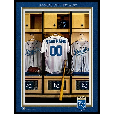 Kansas City Royals 12'' x 16'' Personalized Team Jersey Print