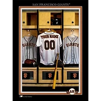 San Francisco Giants 12'' x 16'' Personalized Team Jersey Print